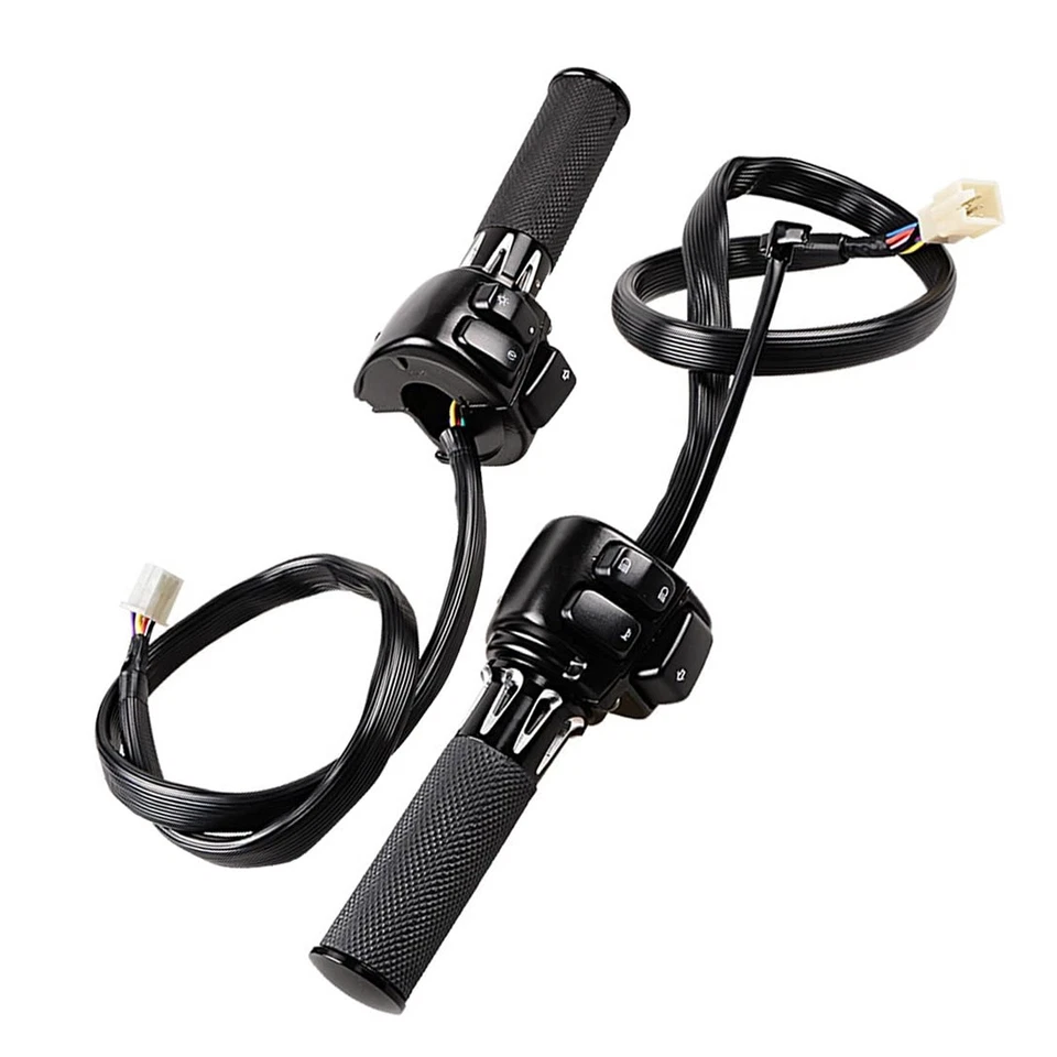 Empuñaduras de 1" + carcasa de control de interruptor con arnés para Harley Sportster XL 883 1200 Foto 2 de 4