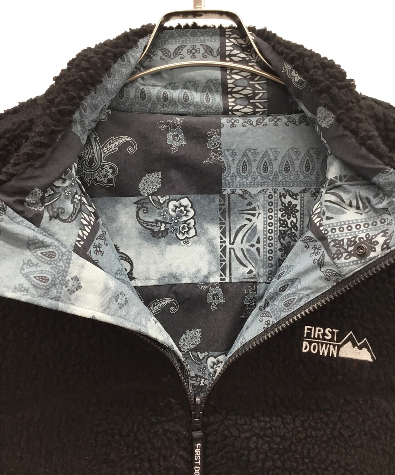 First Down Reversible Boa Jacket Size L J3Q77 - image 2