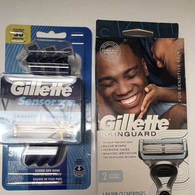 Gillette Sensor3 Shaving Kit w/ Razor, Cartridges & Disposable Razors
