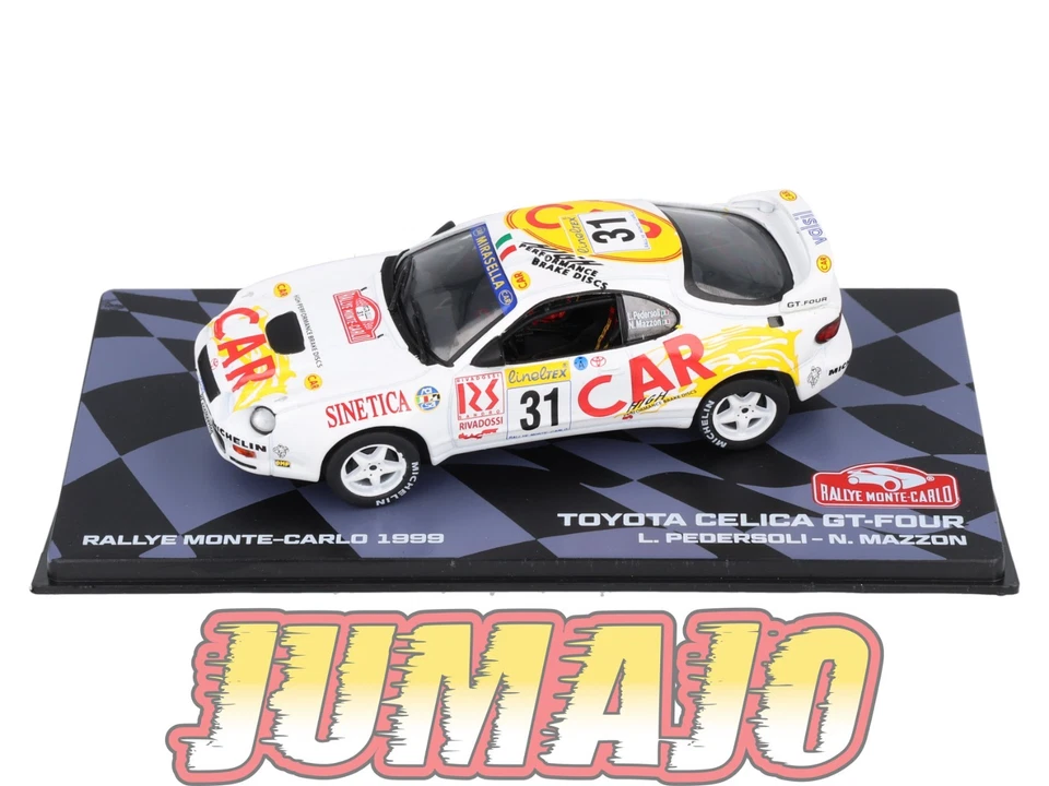 RMIT61 1/43 IXO Rallye Monte Carlo : TOYOTA Celica GT-Four 1999 #31 L.Pedersoli - Photo 2/4