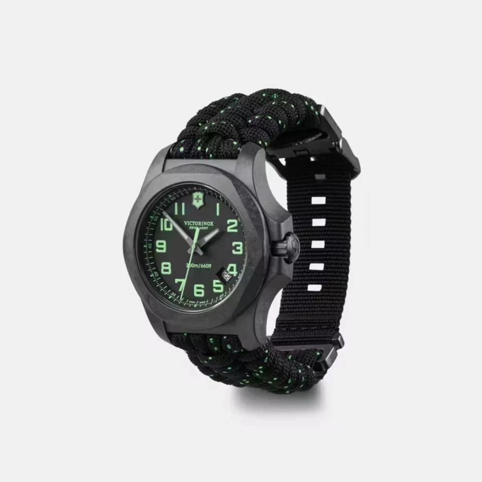 Victorinox I.N.O.X. Carbon Matt Black Dial With Paracord Men's Watch 241859 - image 2 of 4