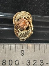 10K Gold Multi Color Gold Flower Ring Size 7