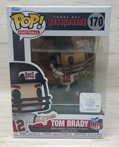 Tom Brady #170 Funko POP NFL Football Tampa Bay Buccaneers Away Vinyl Figure New