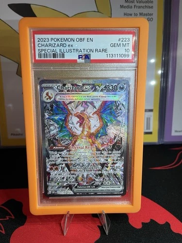 Pokemon TCG Charizard ex 223/197 Obsidian Flames SIR Holo ENG PSA 10 2023