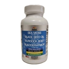 Stamiron Sea Moss Black Seed Oil Burdock Root Bladderwrack 90 Ct Exp 06/26