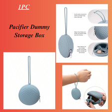 Pacifier Dummy Storage Box  Travel Case  Portable Soother Holder Silicone