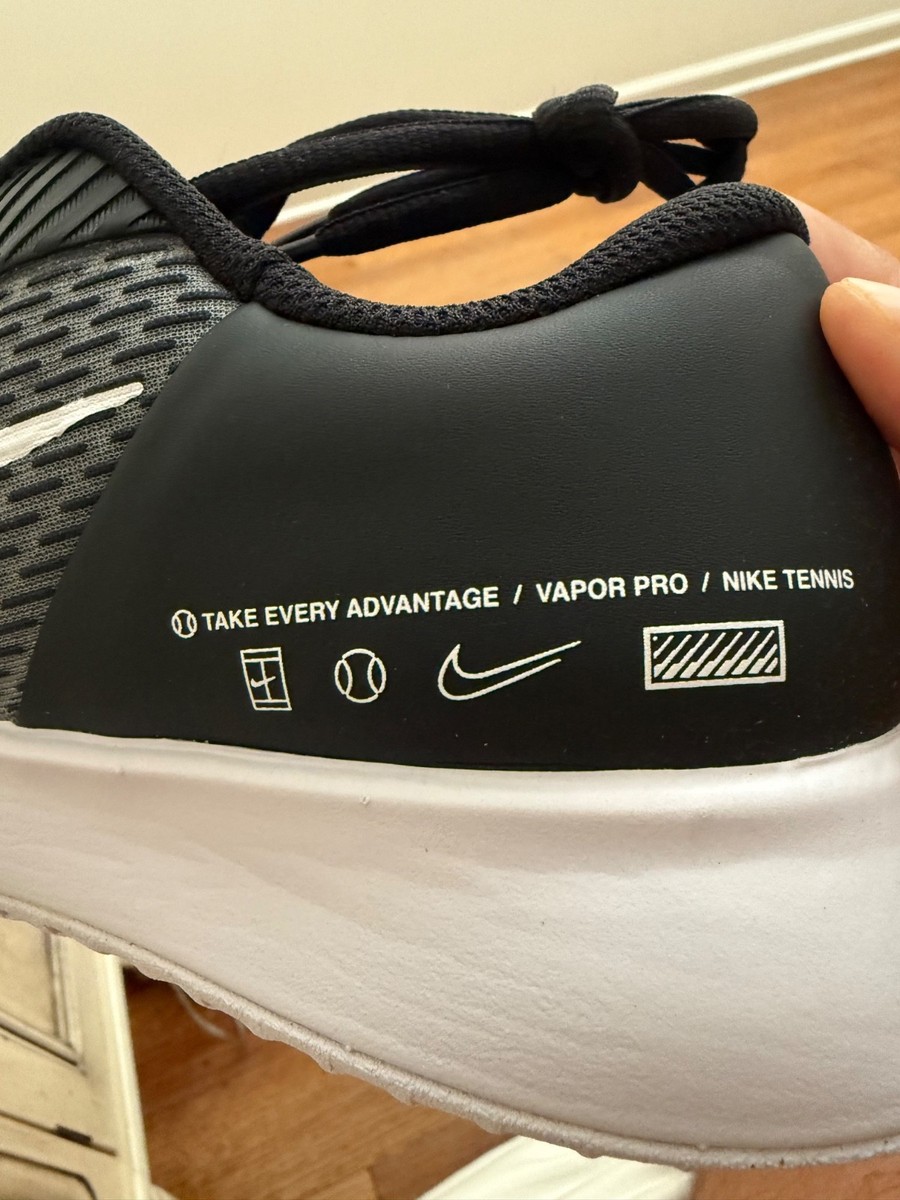 NIKE　Zoom VAPOR PRO 27.0 Nike Vapor Pro Air Zoom Tennis Shoes Size 7 DR6191-001 Black/White