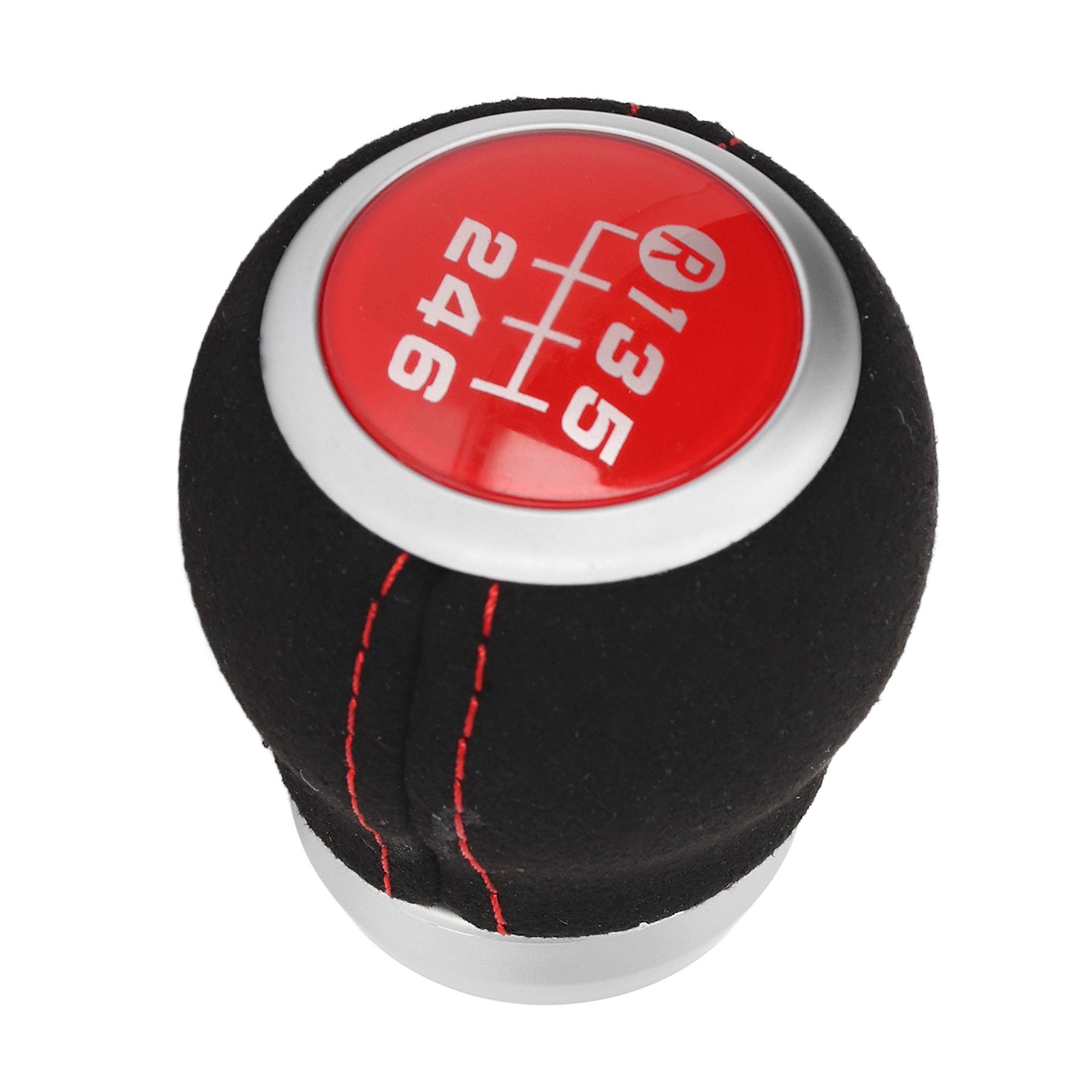 Red 6 Speed Gear Shift Knob Manual Shifter Head Automotive Body Parts For