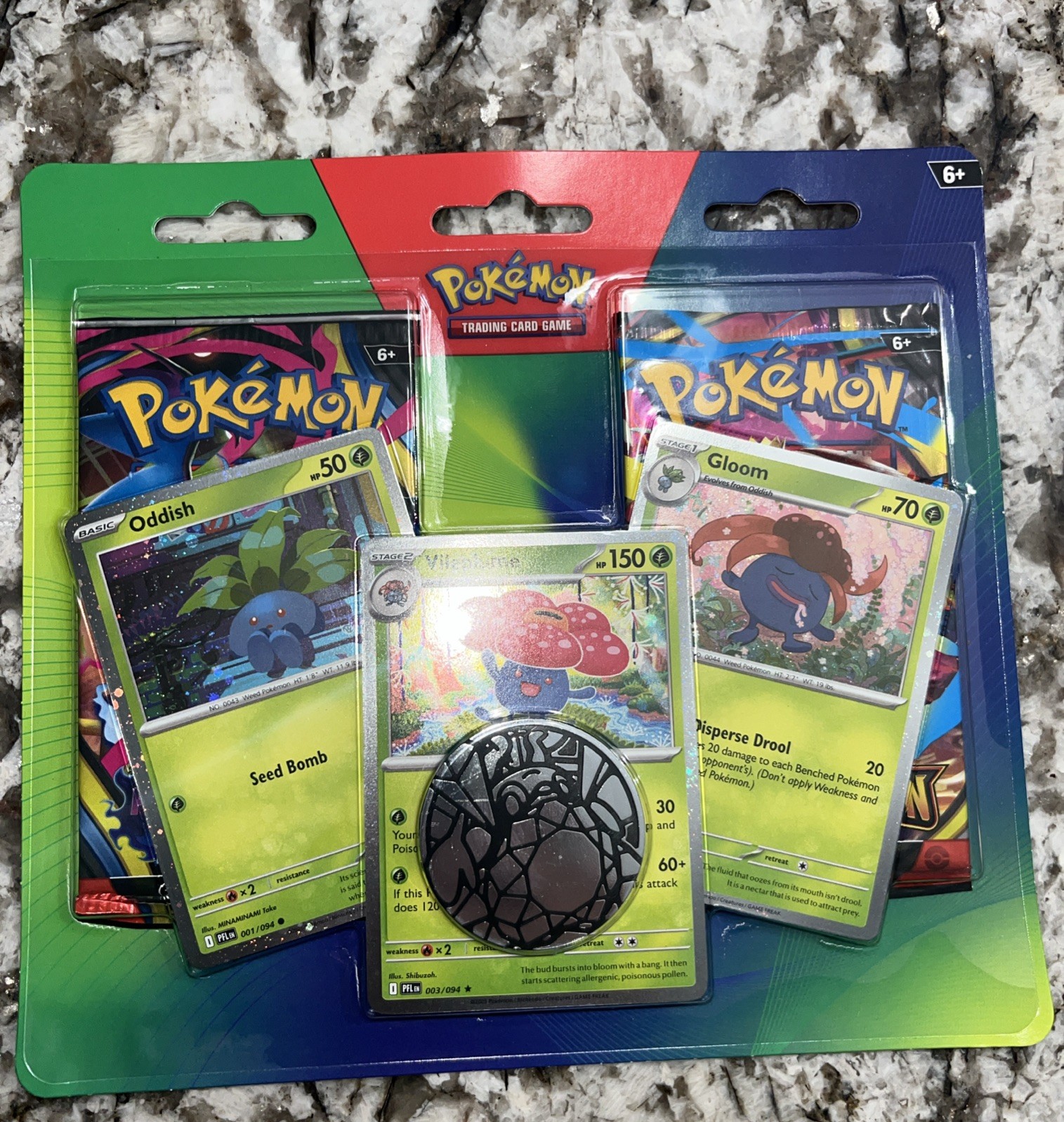 🔥 Pokemon TCG: Enhanced 2-Pack Blister - Oddish Vileplume Gloom NIB🔥