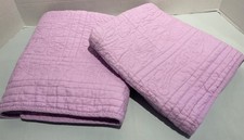 Lavender Quilted Standard Bed Pillow Sham Pair