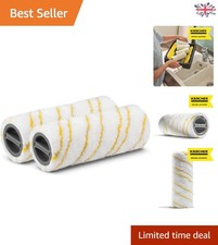 Durable Yellow Microfiber Rollers for All Hard Floors - Hygienic & Effective