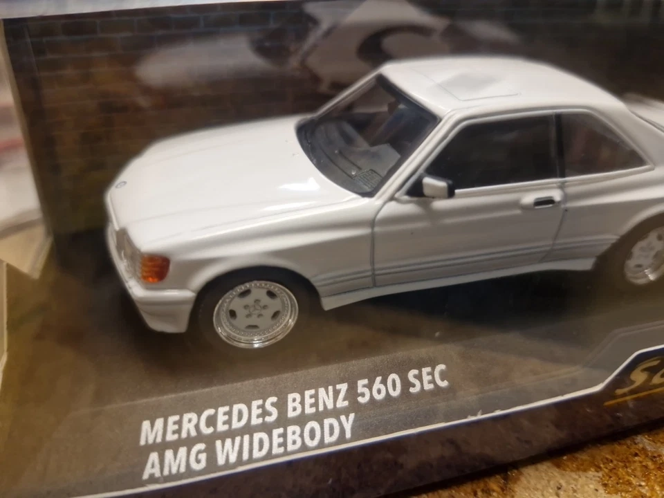 SOLIDO - Voiture de 1990 couleur blanche - MERCEDES SEC 560 AMG Widebody Clas... - Photo 2/4