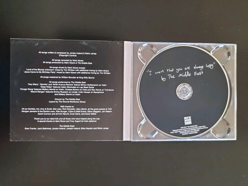 The Middle East - I Want That You Are Always Happy - CD - 2011 - Bild 2 von 3