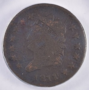 1811/0 Classic Head Large Cent - ANACS VG 8 Details 