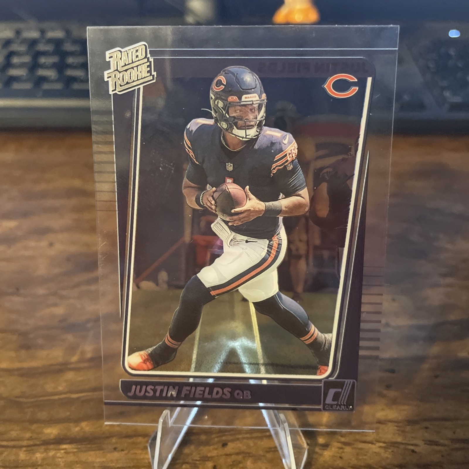 2021 Panini Clearly Donruss - Rated Rookie Justin Fields #53 (RC)