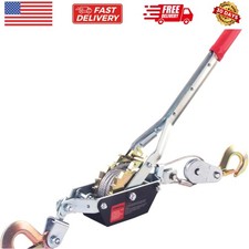 Come Along Winch,2 Ton Capacity with 12FT Steel Cable,Heavy Duty Come Along T...