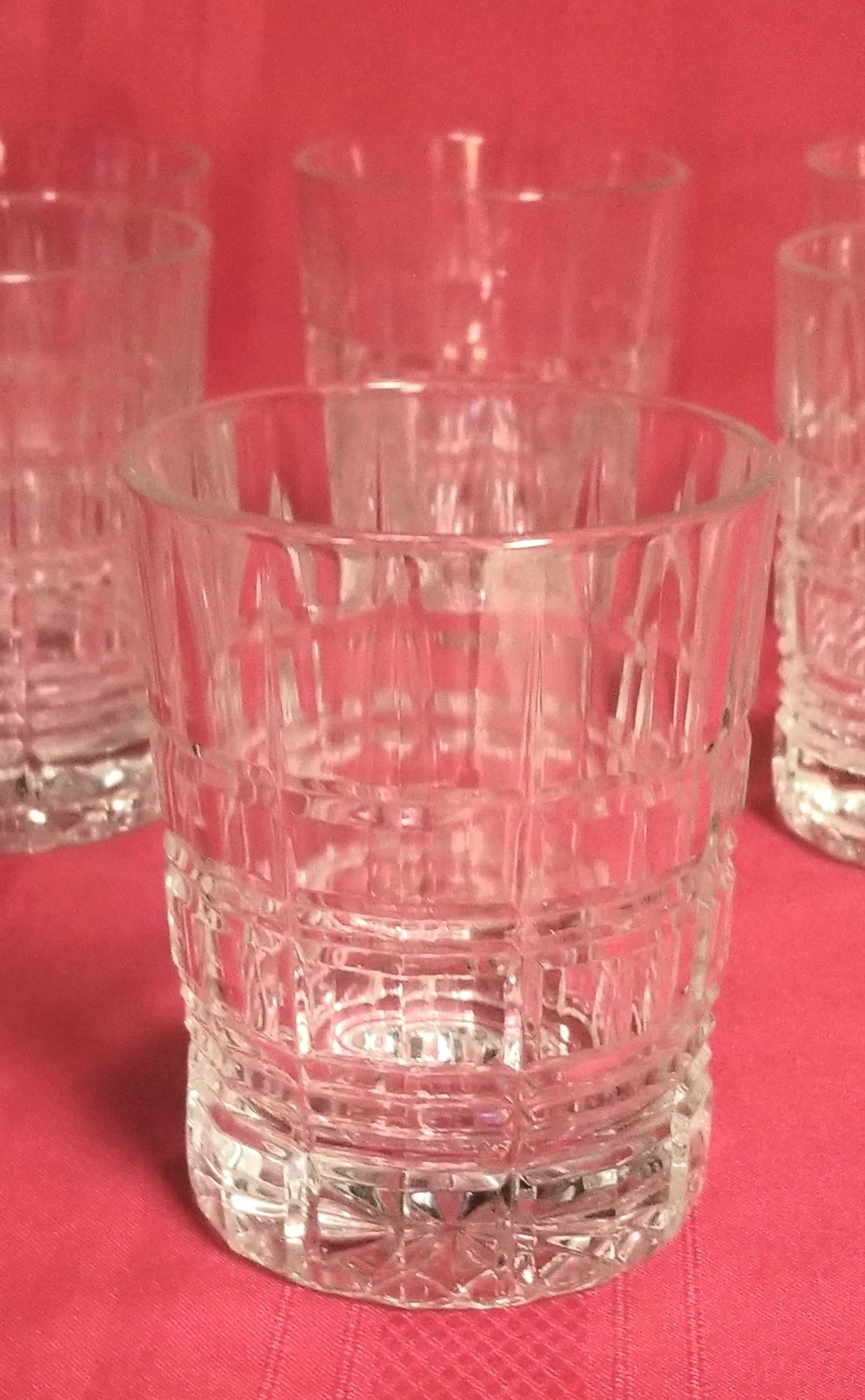 Cristal D'Arques Carrolton Double Old Fashion DOF Set 6 Tumblers 12 Oz PERFECT 