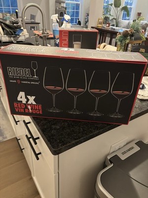 Reidel Crystal Grape Wine Glass 9 Tall Set of 4 Brand New In Box