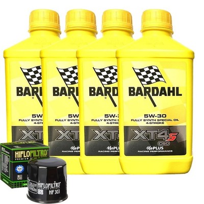 Wartungsset Öl Bardahl XT4S 5W30 Für Kawasaki ZX1002 Ninja 1000 SX 2020