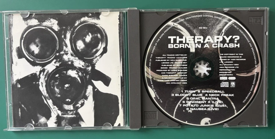 Therapy? – Born In A Crash (1993) CD - A&M Records – 540 158-2 - VG+ - Bild 2 von 4