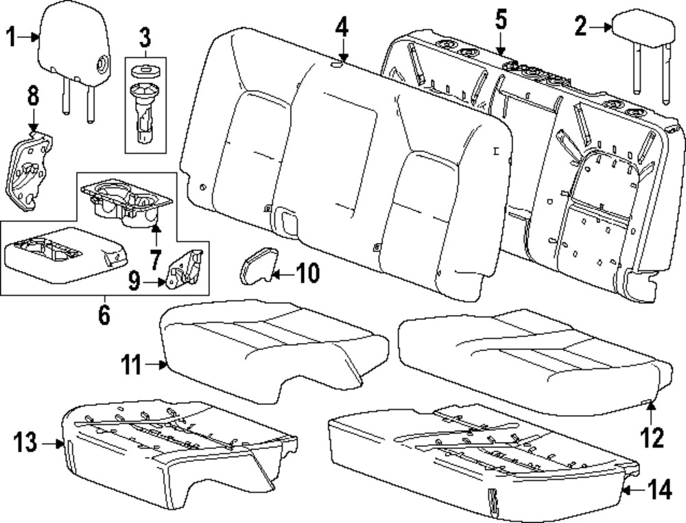 Conjunto de reposabrazos para GM Colorado Canyon 2023-2024 (N/P 87834758)
