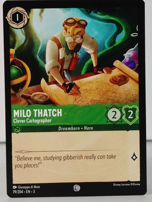 Milo Thatch - Clever Cartogra -  LORCANA  Into the Inklands - #79- NM - singles