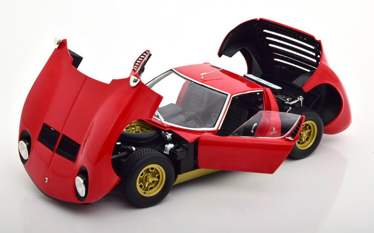 Kyosho 1:18 Lamborghini Miura SV 1970 in Red Golden color