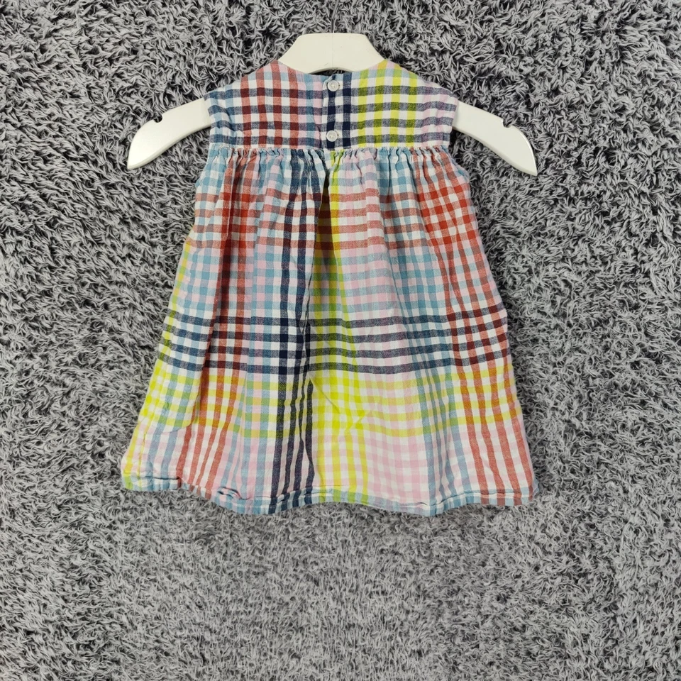 Чай коллекции девочек 4T платье цветной клетку льняной смеси без рукавов опрятный - Изображение 2 из 4