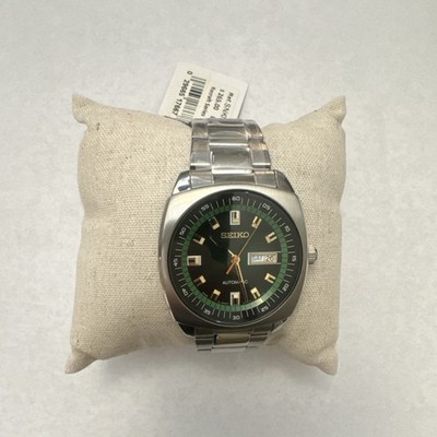 Authentic Seiko SNKM97 Automatic Green Dial Stainless Steel Men's