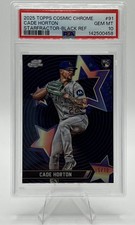 Cade Horton 2025 Topps Chrome Cosmic Starfractor Chicago Cubs Psa 10