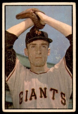 1953 Bowman Color #149  AL CORWIN New York Giants  VG  (No Creases)  SP High #