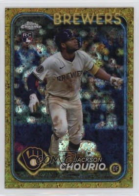2024 Topps Chrome Update 32/50 Jackson Chourio #USC18 Rookie RC v9t