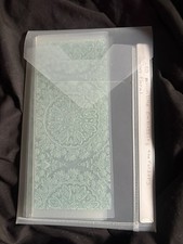 Slimline Floral Embossing Folder Set of 5 Scrapbooking Plastic Designs