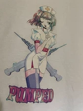 PUMPED Tシャツ HOOK-UPS アニメ フェード Mサイズ