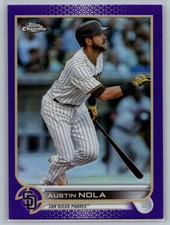 2022 Topps Chrome Update #USC32 Austin Nola Purple Refractor