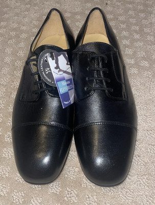 Werner Kern Tanzsport Black Dance Shoes Mens Size 5 Made in Italy New with Tags