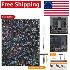 Static Cling Blackout Vinyl Window Film - 17.5 x 78.7 Inch, Easy to Install