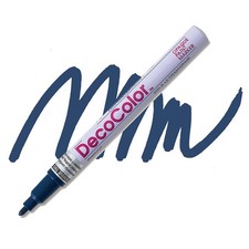 DecoColor, Paint Marker, Ultramarine Ink, Extra Fine Point, Opaque, Blue, Dark