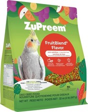ZuPreem FruitBlend Bird Food, Bird Feed Pellets for Cockatiels, Lovebirds, Quake