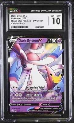 CGC Gem Mint 10 Dark Sylveon V SWSH134 Pokémon Celebrations Promo