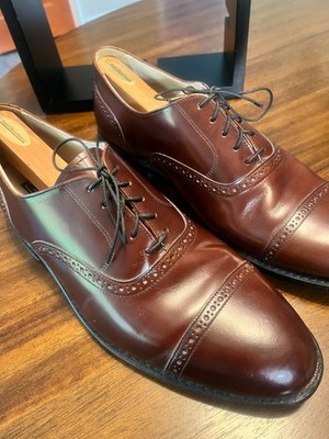 Bostonian Impressions Burgundy Oxford Classic Cap Toe Oxford Brogue Detail-13D/B