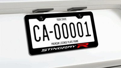 PREMIUM C8 Corvette Stingray R Racing License Plate Frame C8 Z51 Z06 C8R C8.R