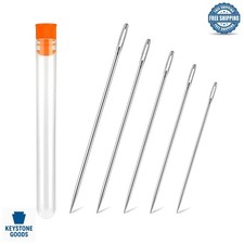 5 Size Stainless Steel Hand Sewing Needles Set for Thick Materials