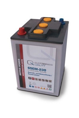 Q-Batteries 6SEM-230 6V 230Ah Semitraktionsbatterie