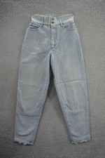 Vintage Paris Blues Jeans Womens 7 Light Wash Blue Pants High Rise Tapered 90s