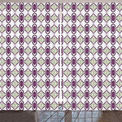 Ethnisch Rustikale Gardine Eastern Mosaic Quirky