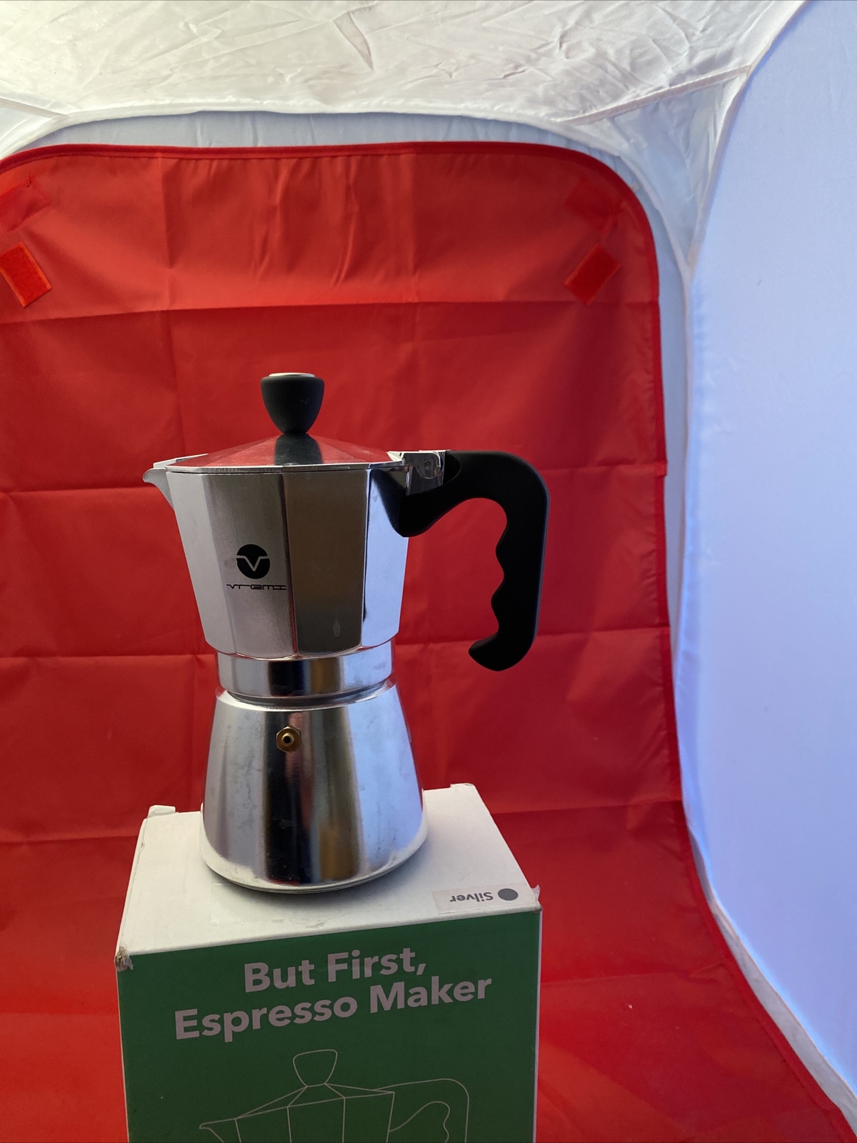 Vremi But First, Expresso Maker, Black W/ Chrome accents- Pre- Owned- Free Ship