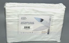 New Hotel Sheets Direct 100% Bamboo-Derived Duvet Cover White - Size Cal King