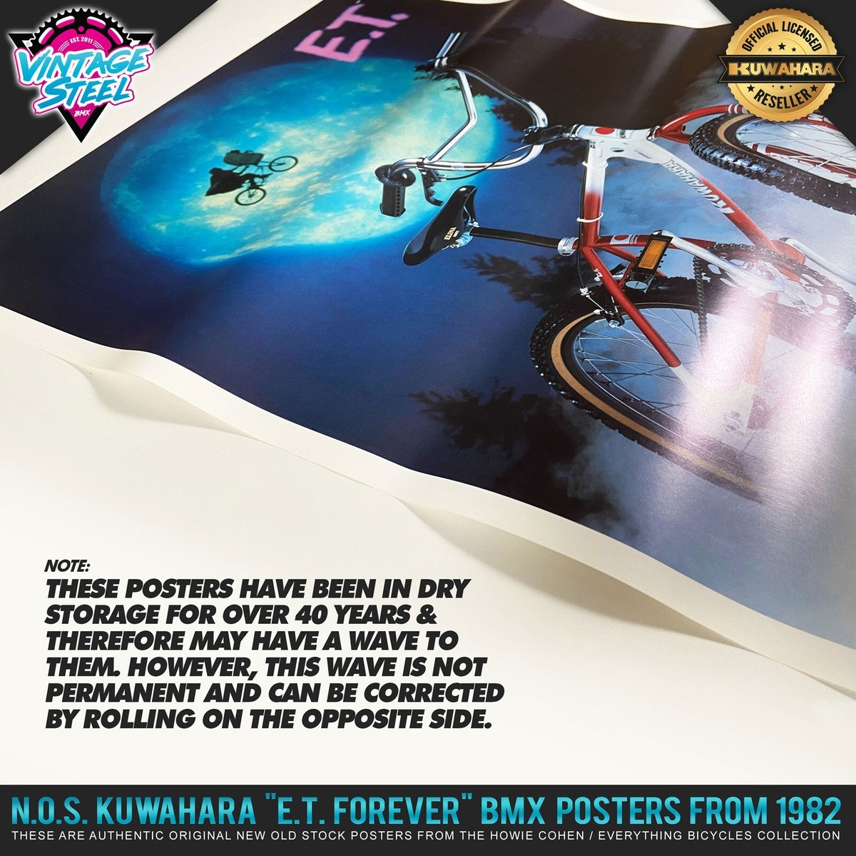 E.T. KUWAHARAポスター Vintage N.O.S. Kuwahara 