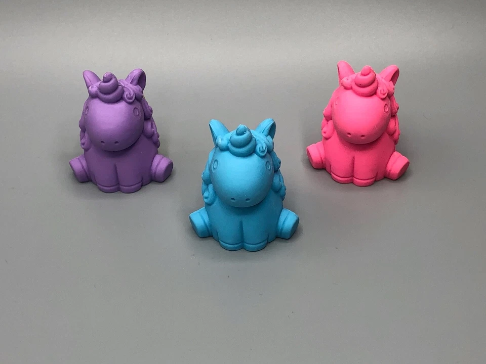 ¡¡Gran juego de 8 lápices de unicornio y borradores de unicornio!!! Foto 2 de 4